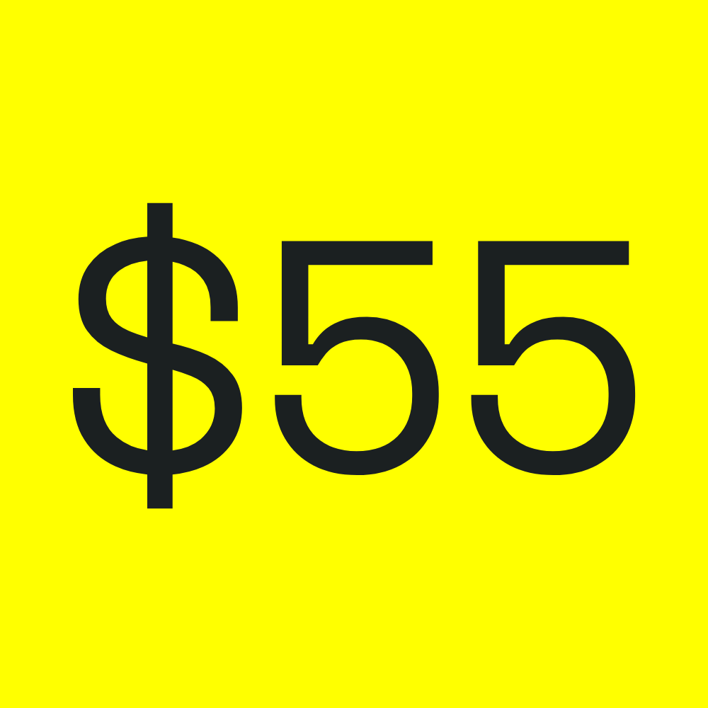 YELLOW Sale Rack - $55